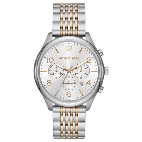 michael kors merrick chronograph|michael kors chronograph watch silver.